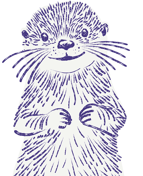 Dessin d'une loutre trop mignonne